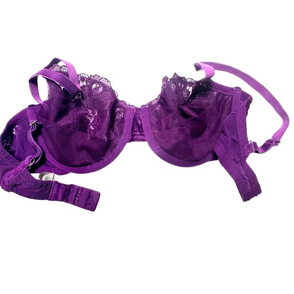 Victoria Secret Very Sexy Deep Plum Lace Push up Bra Size 34D - Picture 5 of 10